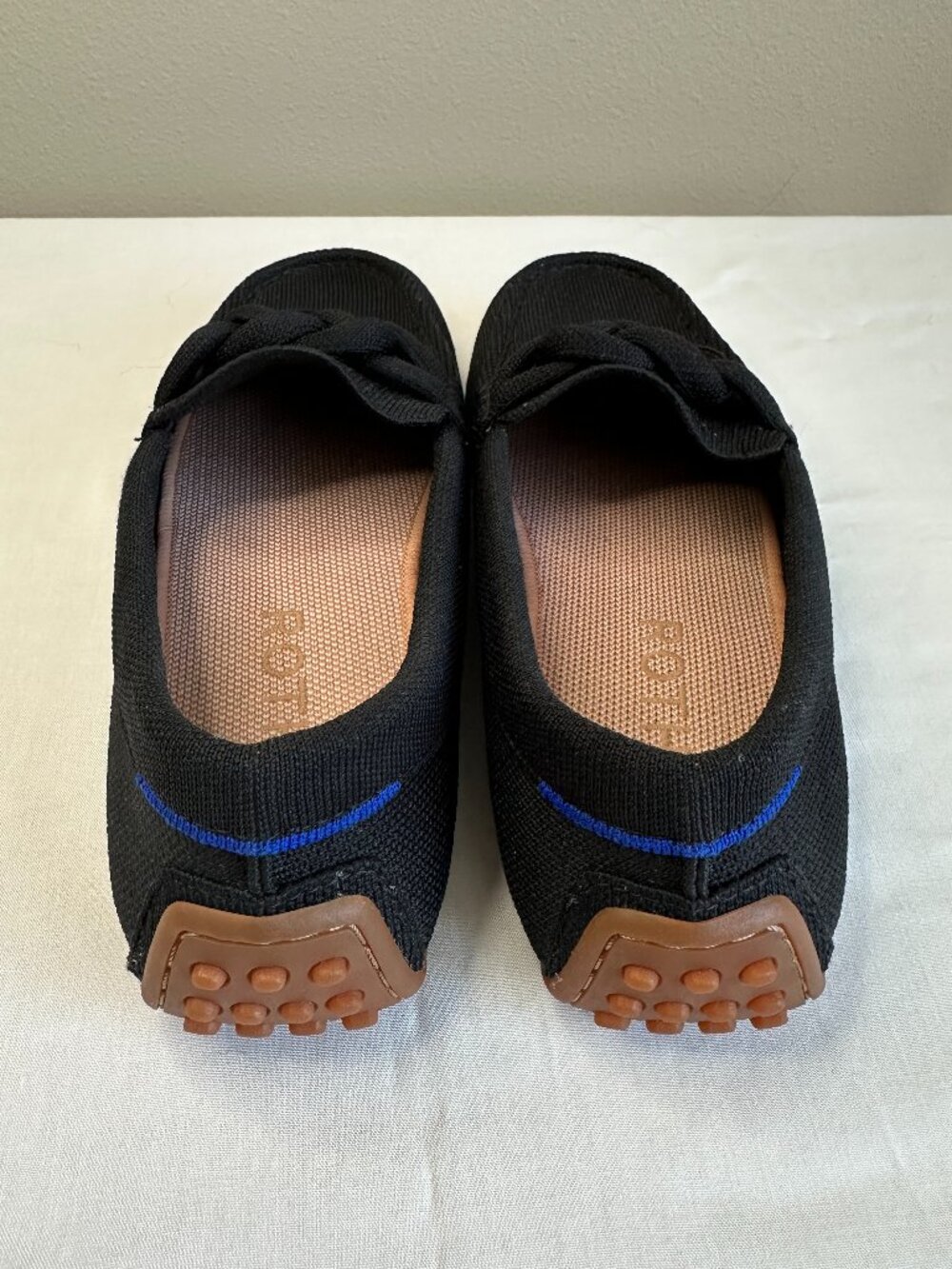 Rothy's The Braid Driver Loafer, 9, Black Minimalist Preppy - Picture 11 of 12